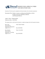 Defaults, attention, and operational reliability in 401(k) plans: evidence from Form 5500 data on returns and participant behavior