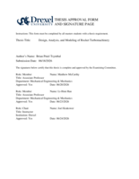 Design, performance, and analysis of turbomachinery in small-scale liquid rockets