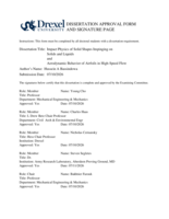 Impact physics of solid shapes impinging on solids and liquids and aerodynamic behavior of airfoils in high-speed flow