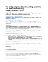 Pre/post survey of participants in a group model building workshop