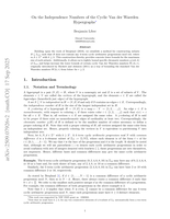 On the Independence Numbers of the Cyclic Van der Waerden Hypergraphs