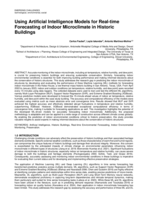 Using Artificial Intelligence Models for Real-time Forecasting of Indoor Microclimate in Historic Buildings