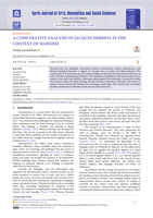 COMPARATIVE ANALYSIS OF JACQUES DERRIDA IN THE CONTEXT OF MARXISM
